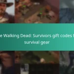 The Walking Dead: Survivors gift codes for survival gear