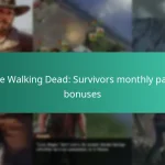 The Walking Dead: Survivors monthly pass bonuses