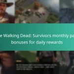 The Walking Dead: Survivors monthly pass bonuses for daily rewards