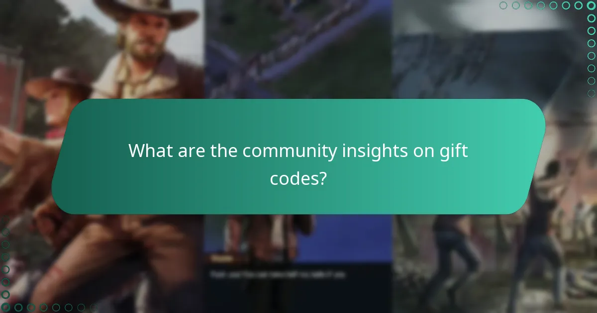 What are the community insights on gift codes?