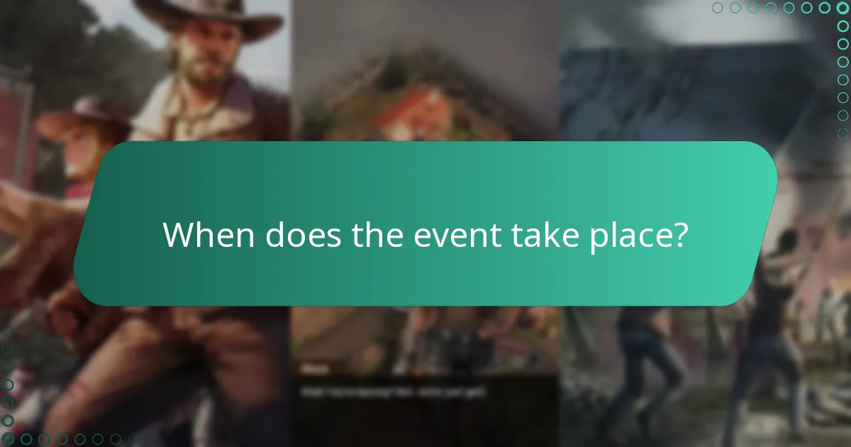 When does the event take place?